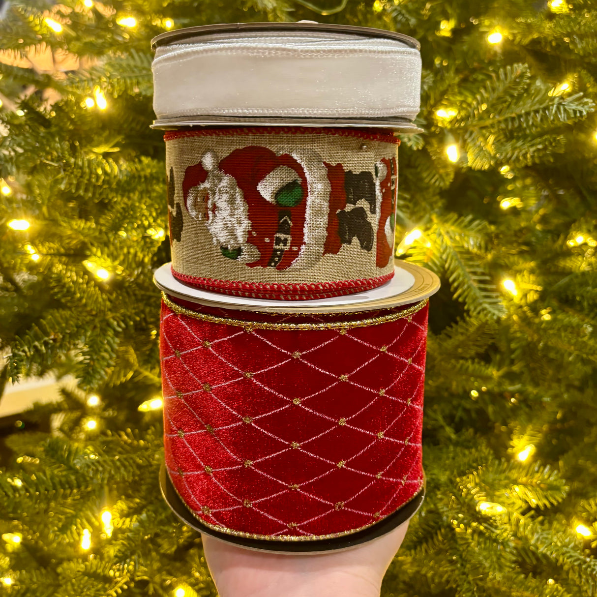 Designer Ribbon Bundle | Vintage Santa