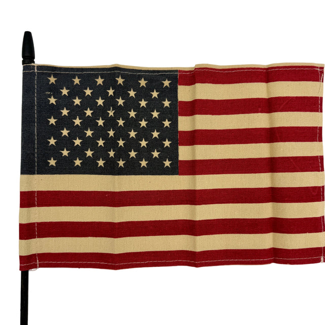 18" Tea Stained USA Flag Pick