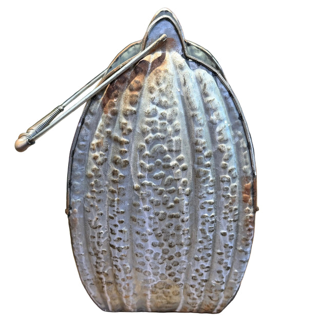Embossed Tin Short Pumpkin Bucket
