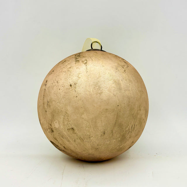 8" Antique Rustic Ball Ornament | Available in Green or Brown