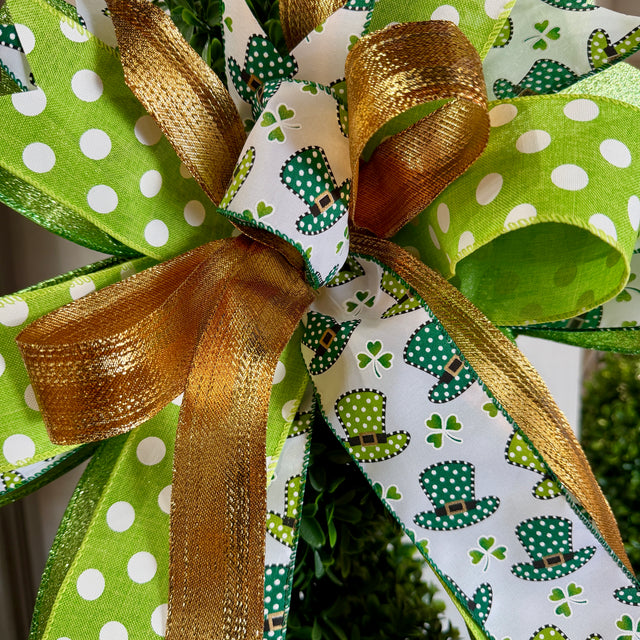 20" Lucky Charm St. Patrick’s Day Designer Handtied Bow