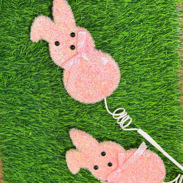 27" Sugared Bunny Peep Spray | Three Colors Available (Sold individually)