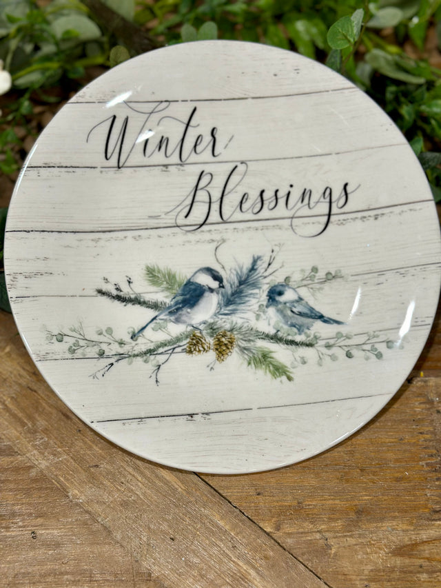 9” Winter Blessings Salad Plate