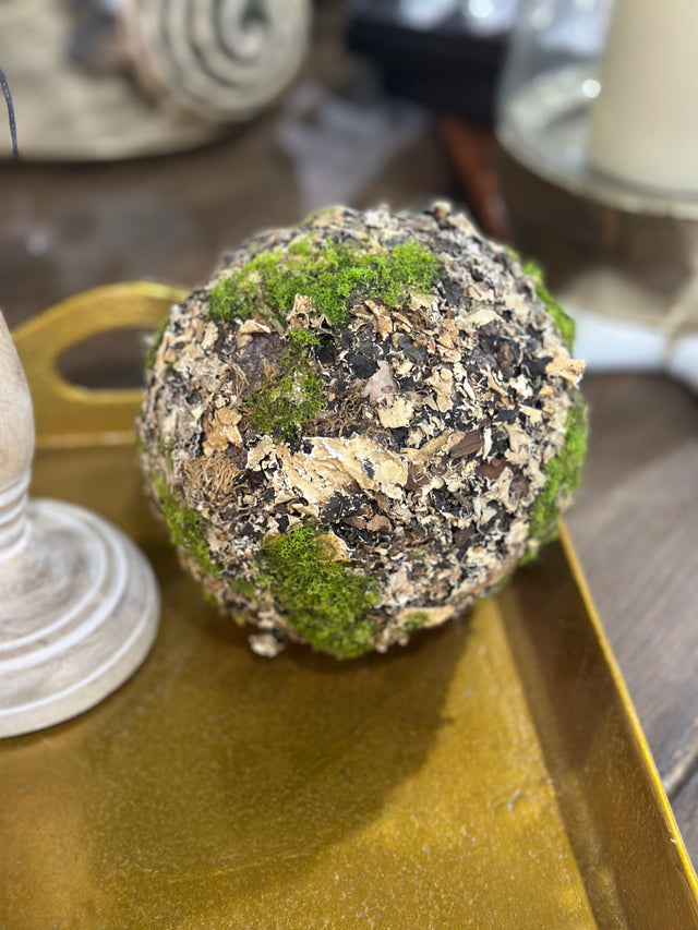 LICHEN MOSS ORB 5"