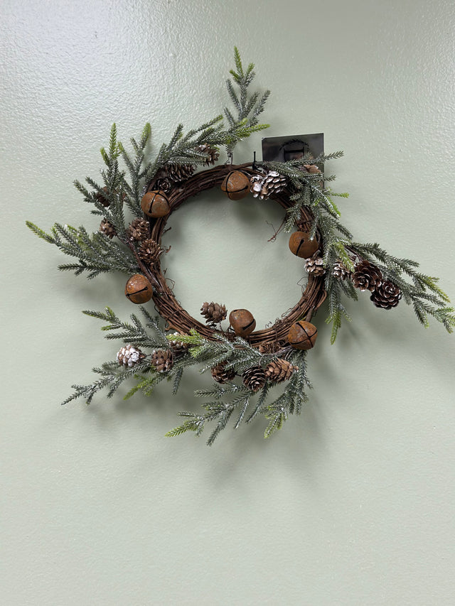 Small Pine Wreath/ Candle Ring 12"