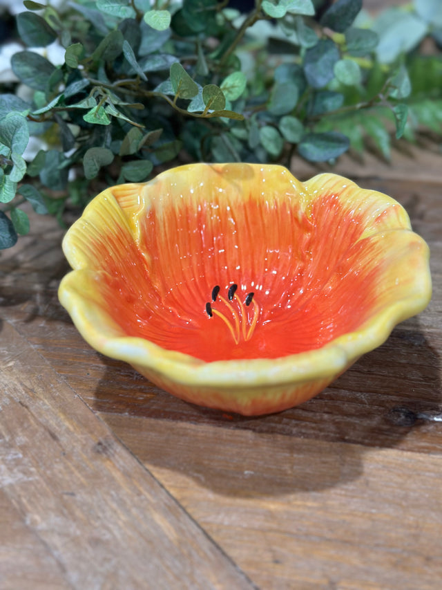 6" Botanical Flora 3-D Ice Cream Bowl