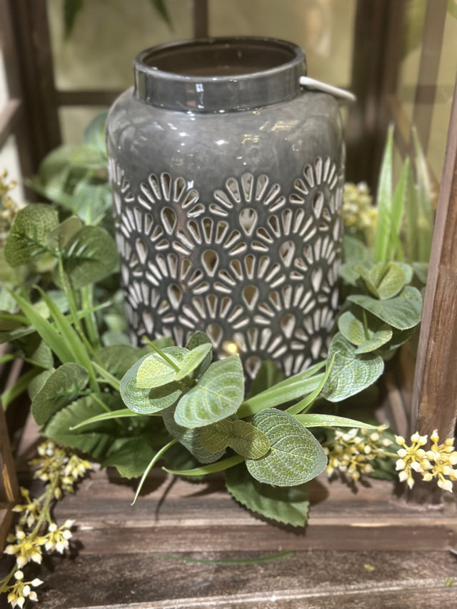 6" Berry Candle Ring Cream