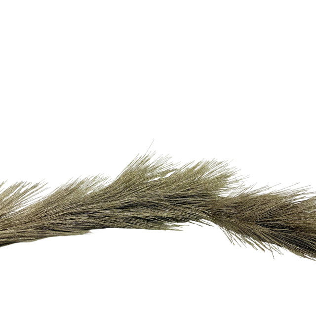 Champagne Metallic Pine Needle Garland, additional view