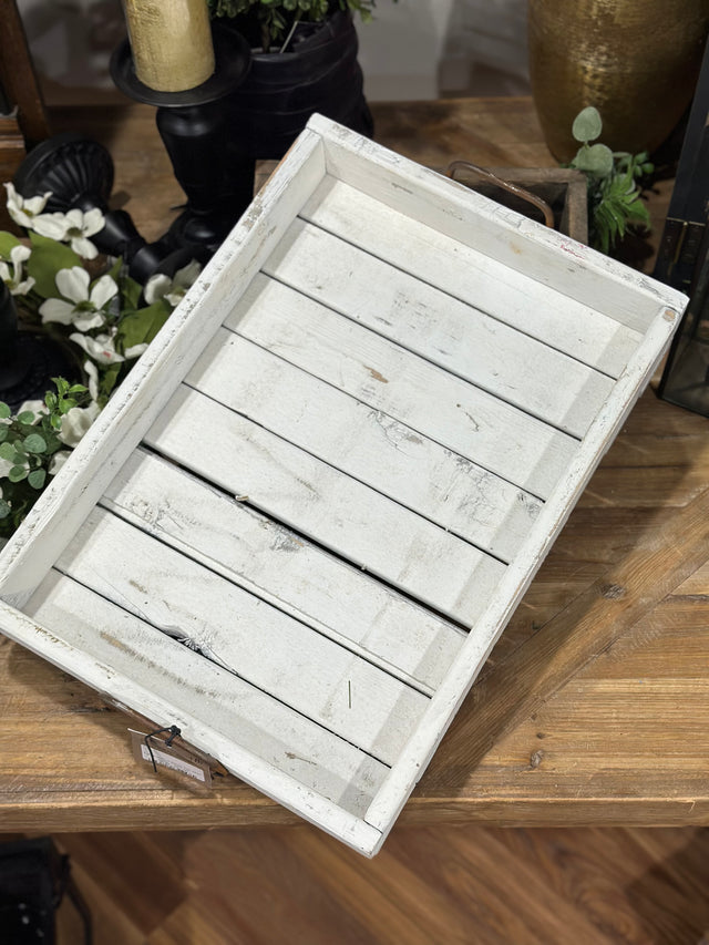 19.5" Large Walnut Wood Tray