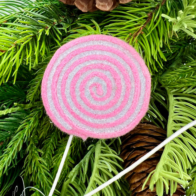 12" Pink Mini Lollipop Pick