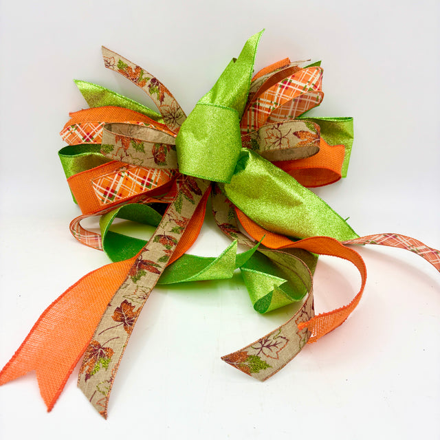 4" x 10YDS Apple Green Glitter Double-Sided Non-Shedding Ribbon