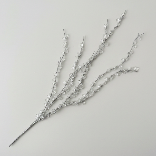42.5" Cascade Crystal Spray with Glitter