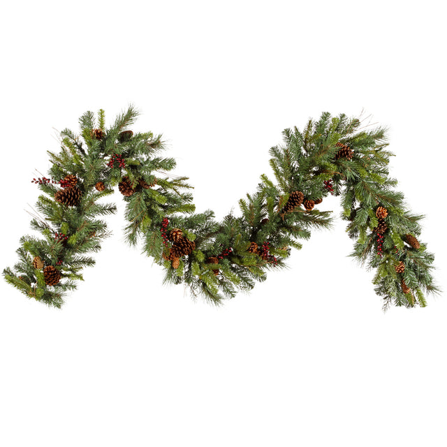 9' Cibola Mixed Berry Artificial Christmas Garland