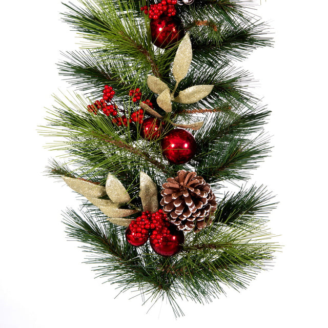 6'x16" Garland Red/Gold Decor