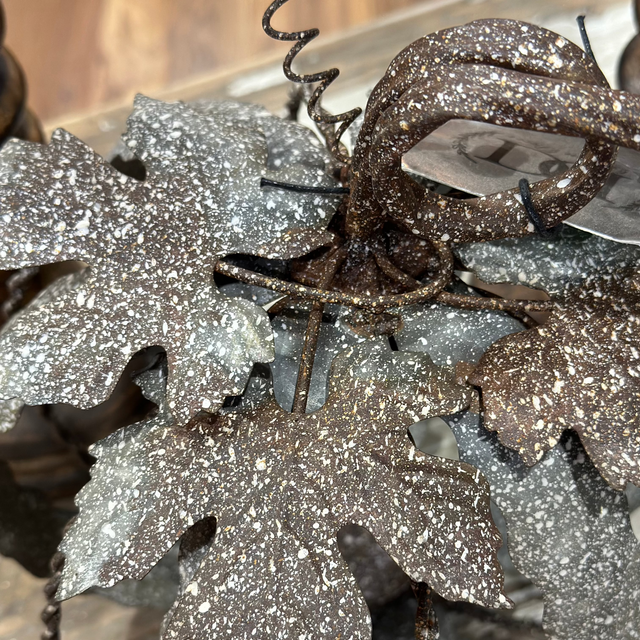 10.5" Metal Pumpkin Tealight Candle Holder