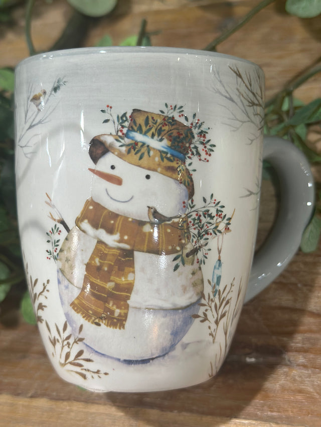 4" Mug Dolomite Snowman
