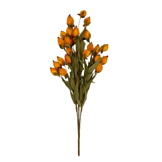 21" Chinese Lantern Stem | Available in Burgundy, Cream, and Orange