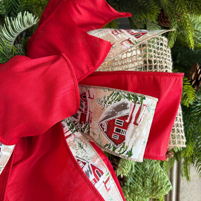 “Hearthside Holiday” Winter Bow