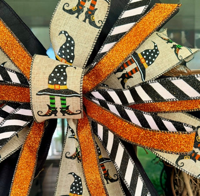 20" Hats, Heels, Halloween Custom Bow