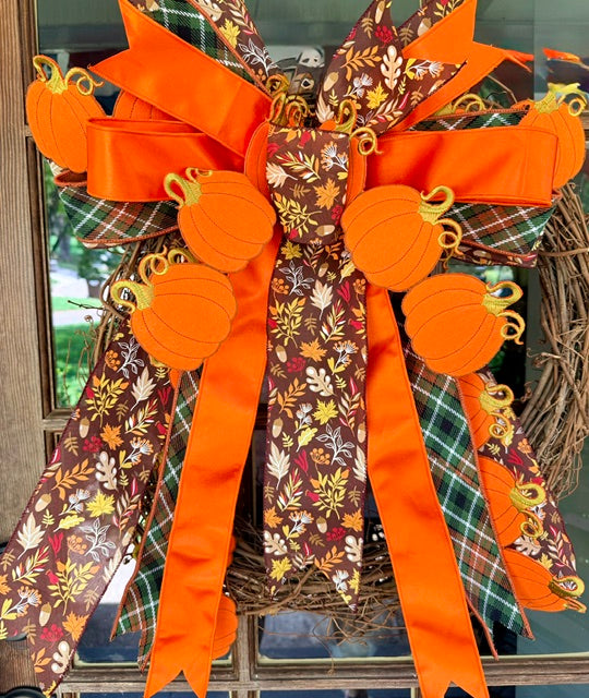 20" October & Oak Handtied Designer Bow