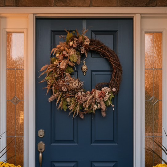 36" Bellamy Briar Designer Fall Wreath