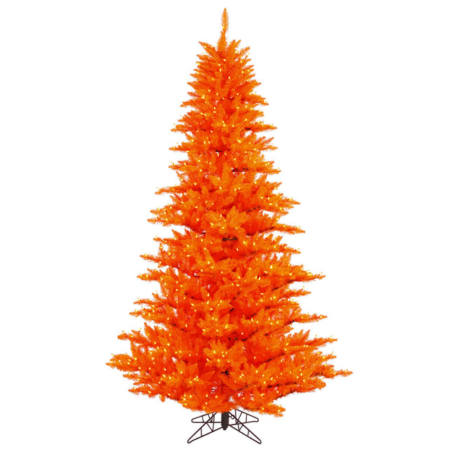 3' Orange Fir Artificial Christmas Tree