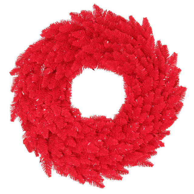 24" Red Fir Wreath DuraLit LED