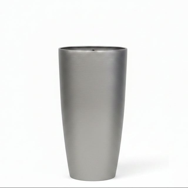 22.75 inch Fiber Resin Brush Metal Long Planter