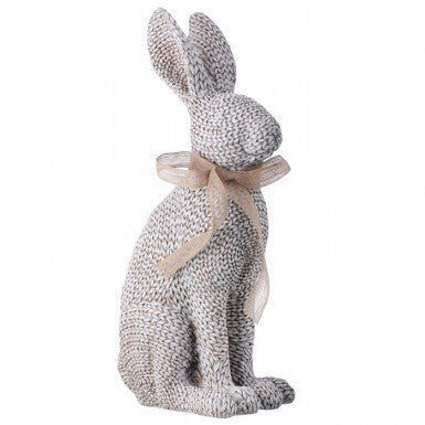 21" Resin Woven Rabbit