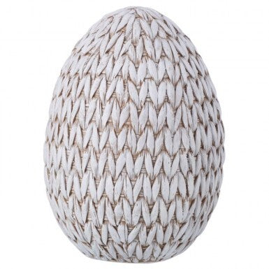 7" Resin Woven Egg