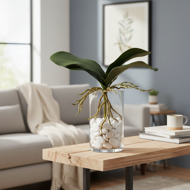 13" PE Phaleanopsis Foliage