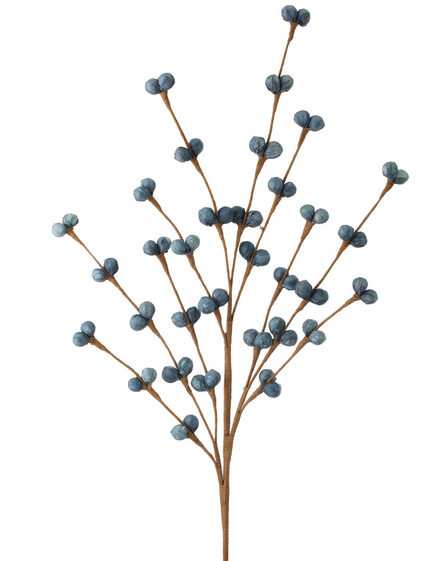35" Foam Wrapped Berry Spray Navy