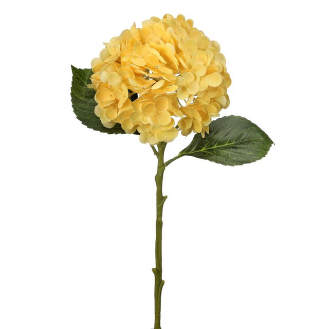 Real Touch Hydrangea 18.5" Yellow