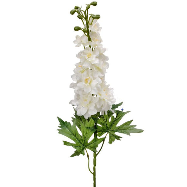 31.5" Blooming Delphinium Stem-White