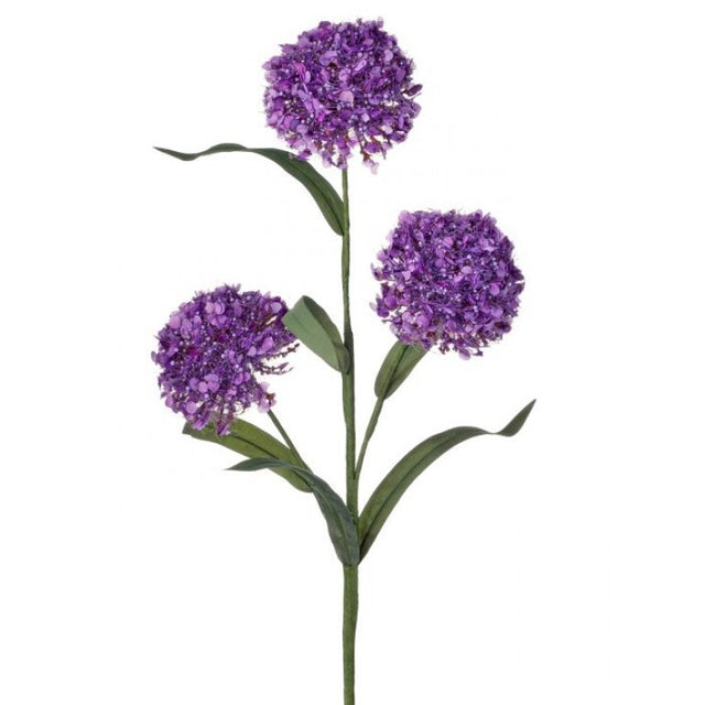 20" Wild Foam Allium Spray | Blue Cream Lavender Pink