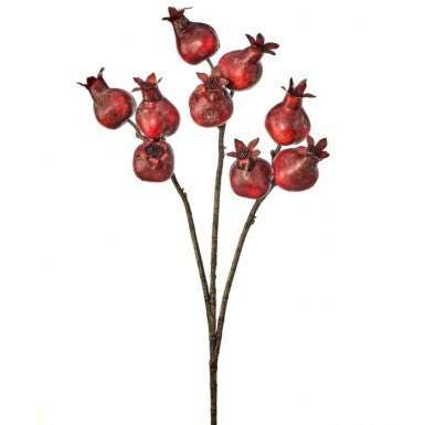 29" Burgundy Harvest Pomegranate Spray