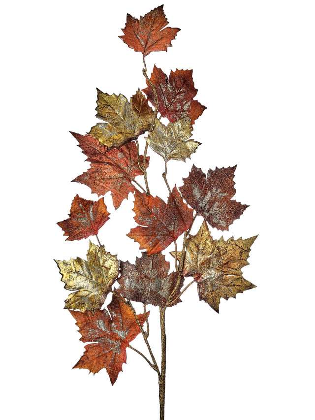 40" Metallic Oak Leaf Spray | Autumn