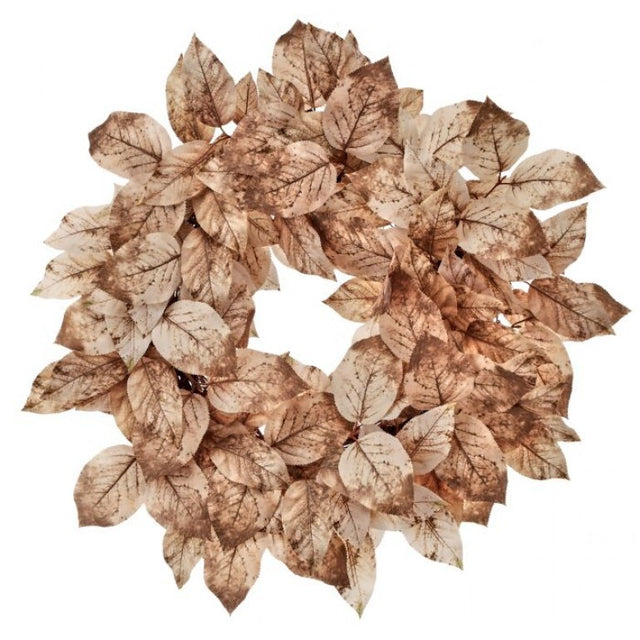 24" Autumn Salal Leaf Wreath | Two Colors