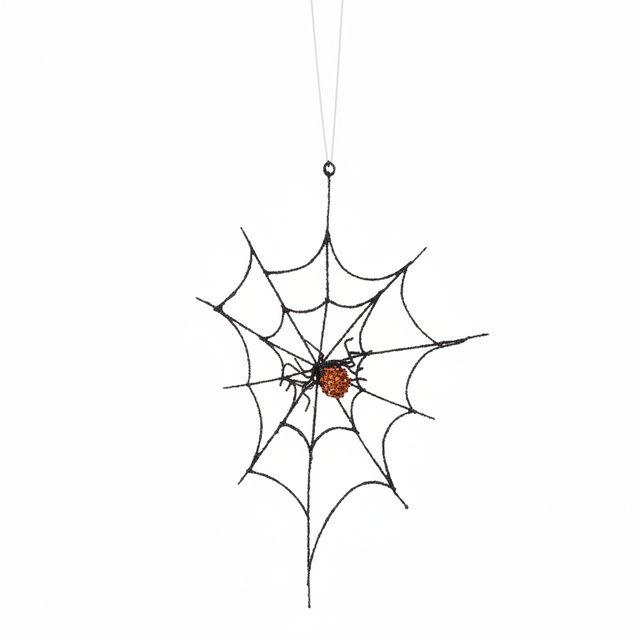 10"/11" Spider Web with Spiders | Two available styles | Black & Silver