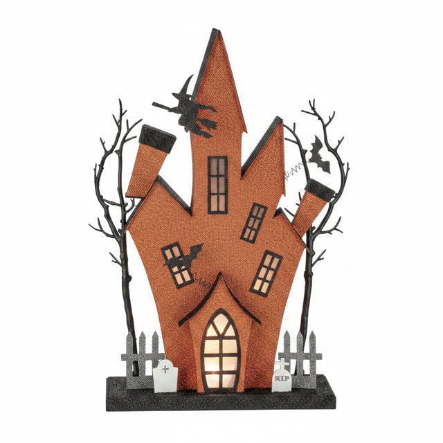 18" LED Cardboard Halloween Mansion