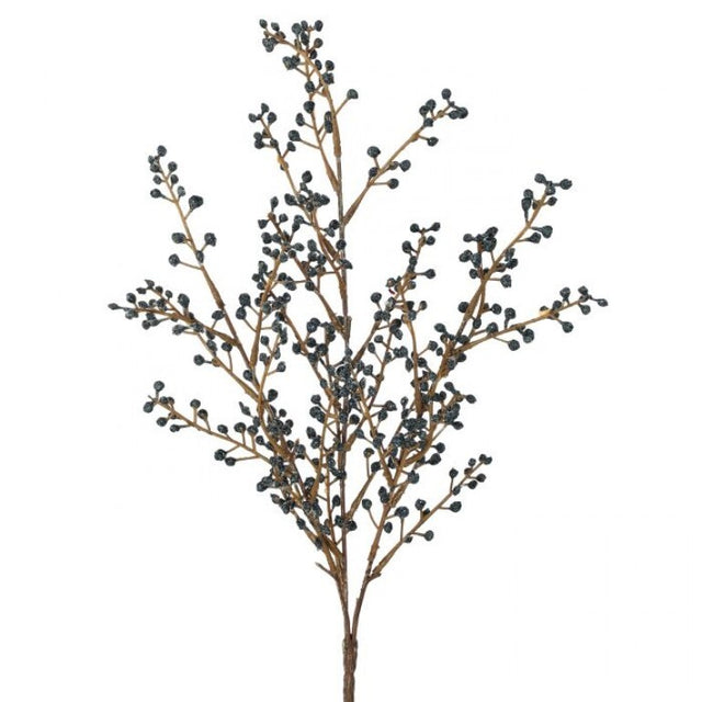 18" Glitter Mini Berry Bush | Midnight Blue