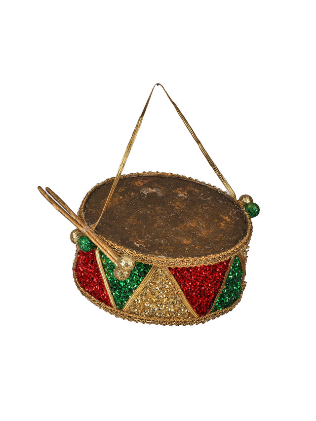 4.5" Antique Toy Drum Ornament