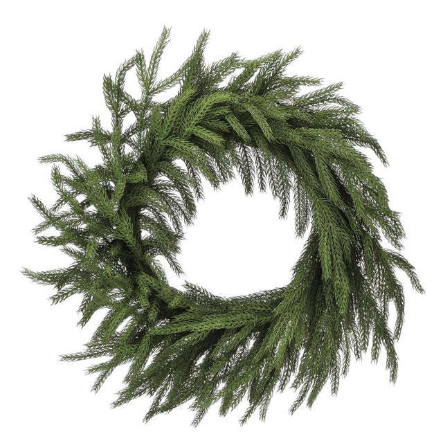 28" Real Touch Forest Norfolk Pine Wreath