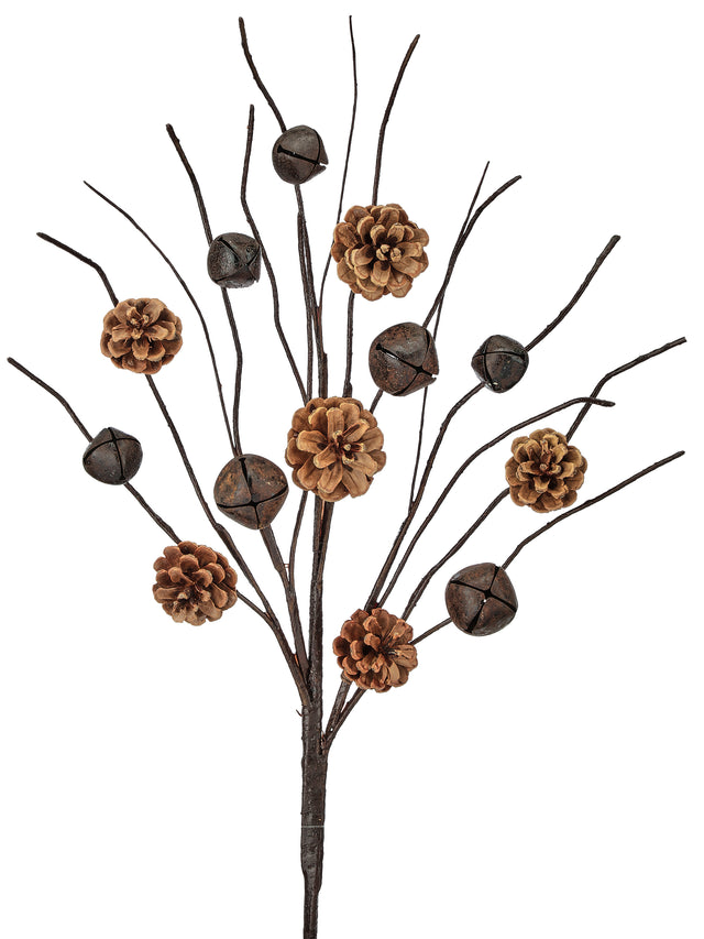 25" Rustic Bell/Cone Spray