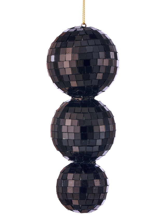 Black Disco Ball Ornament | Available in 5", 5.5", 6", and 9"