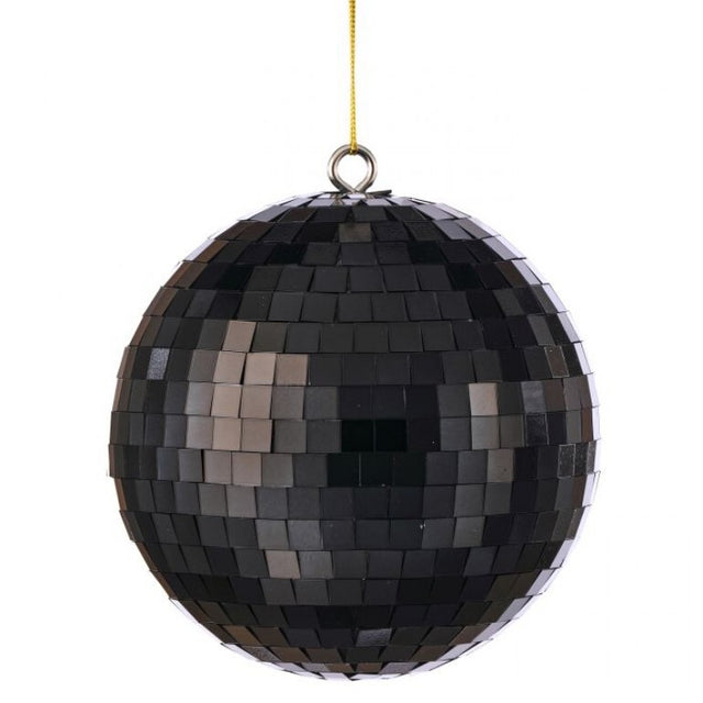 Black Disco Ball Ornament | Available in 5", 5.5", 6", and 9"