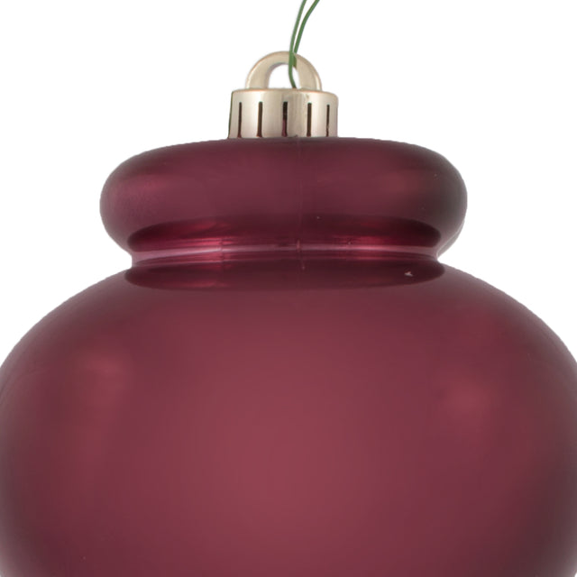 14" Shiny Finial Ornament, Champagne, Burgundy, Red, Midnight Blue, or Green