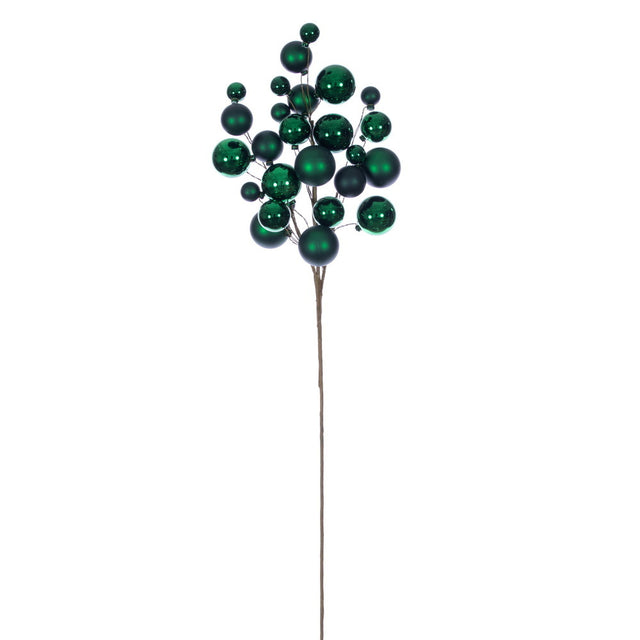 30" Ball Ornament Spray Mocha | Champagne | Red | Green