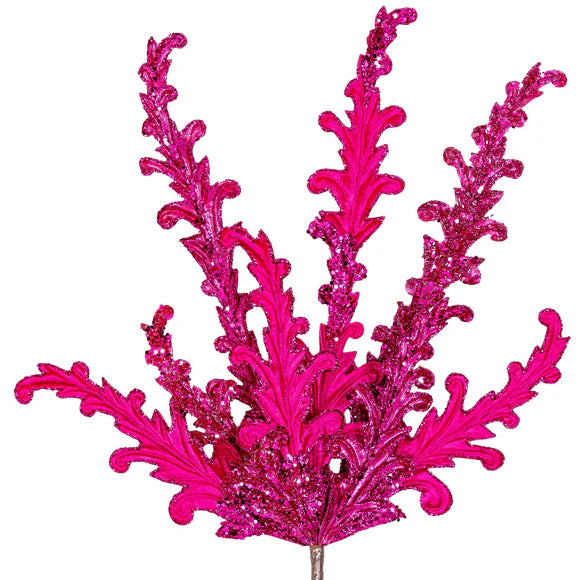 26" Acanthus Lace Spray - Hot Pink