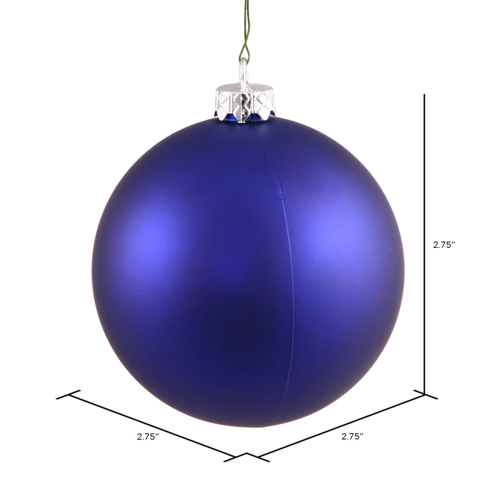 2.75" Cobalt Matte Ball Ornament